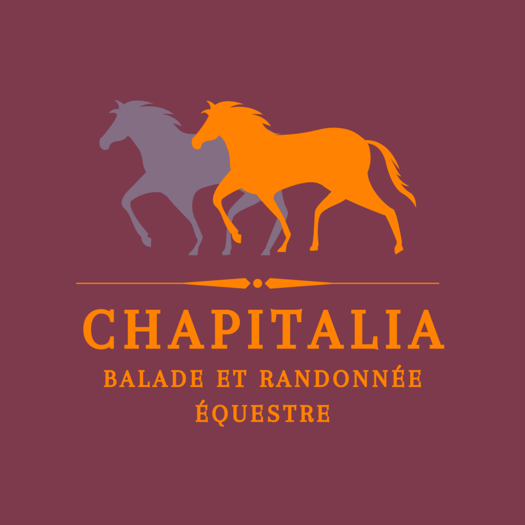 chapitalia logo pourpre cheval balade randonnées équestres sarthe le mans Valérie Ravera